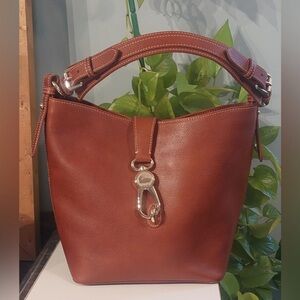 Dooney & Bourke Pebble Leather Lily Bucket Bag
EUC